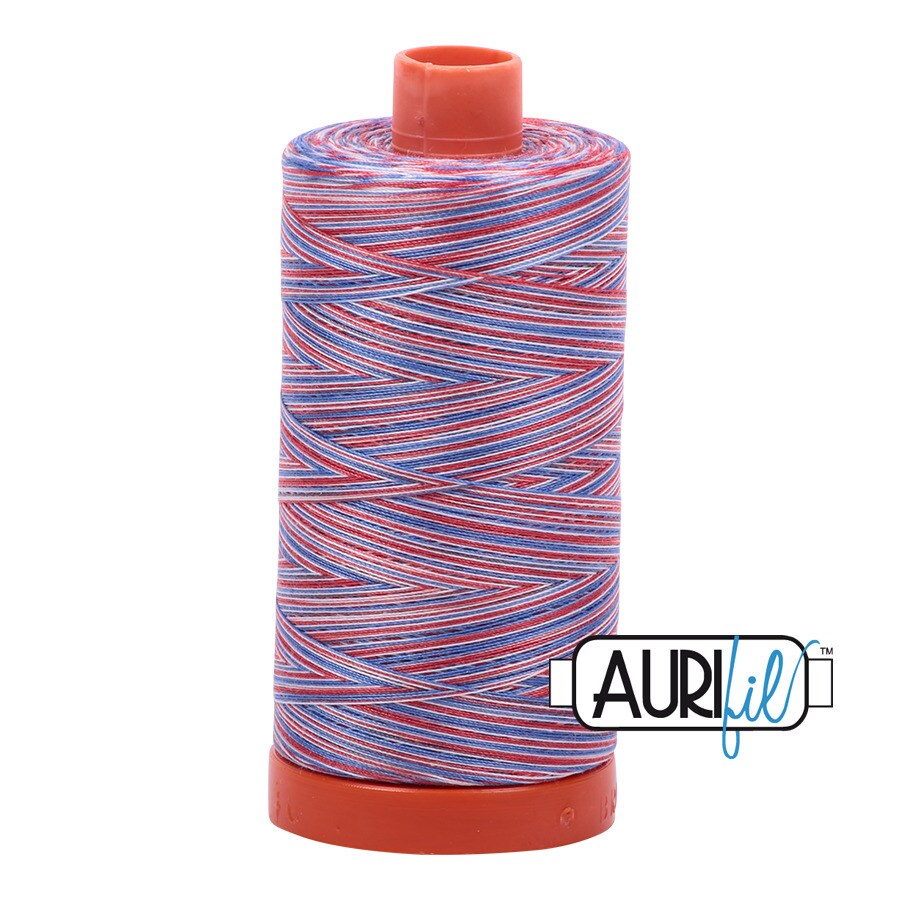 Liberty - Variegated (3852) | 50wt Large Spool (1300M / 1422Y) | Aurifil Thread