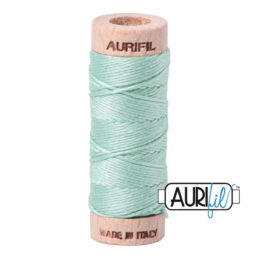 Mint (2830) | Aurifloss Small Spool (18M / 18Y) | Aurifil Thread