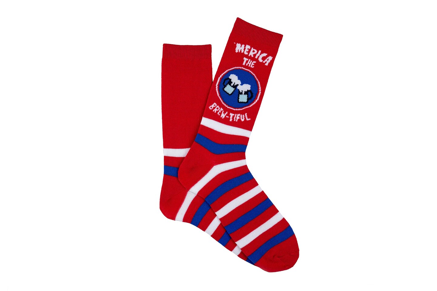 Everything Legwear &#x27;Merica the Brew-tiful Crew Sock