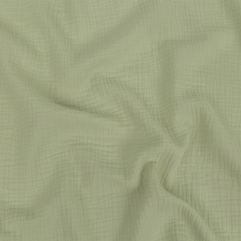 1 Yard Mint Double Cotton Gauze Fabric Lightweight Breathable Soft Summer Cloth 50 inch Wide