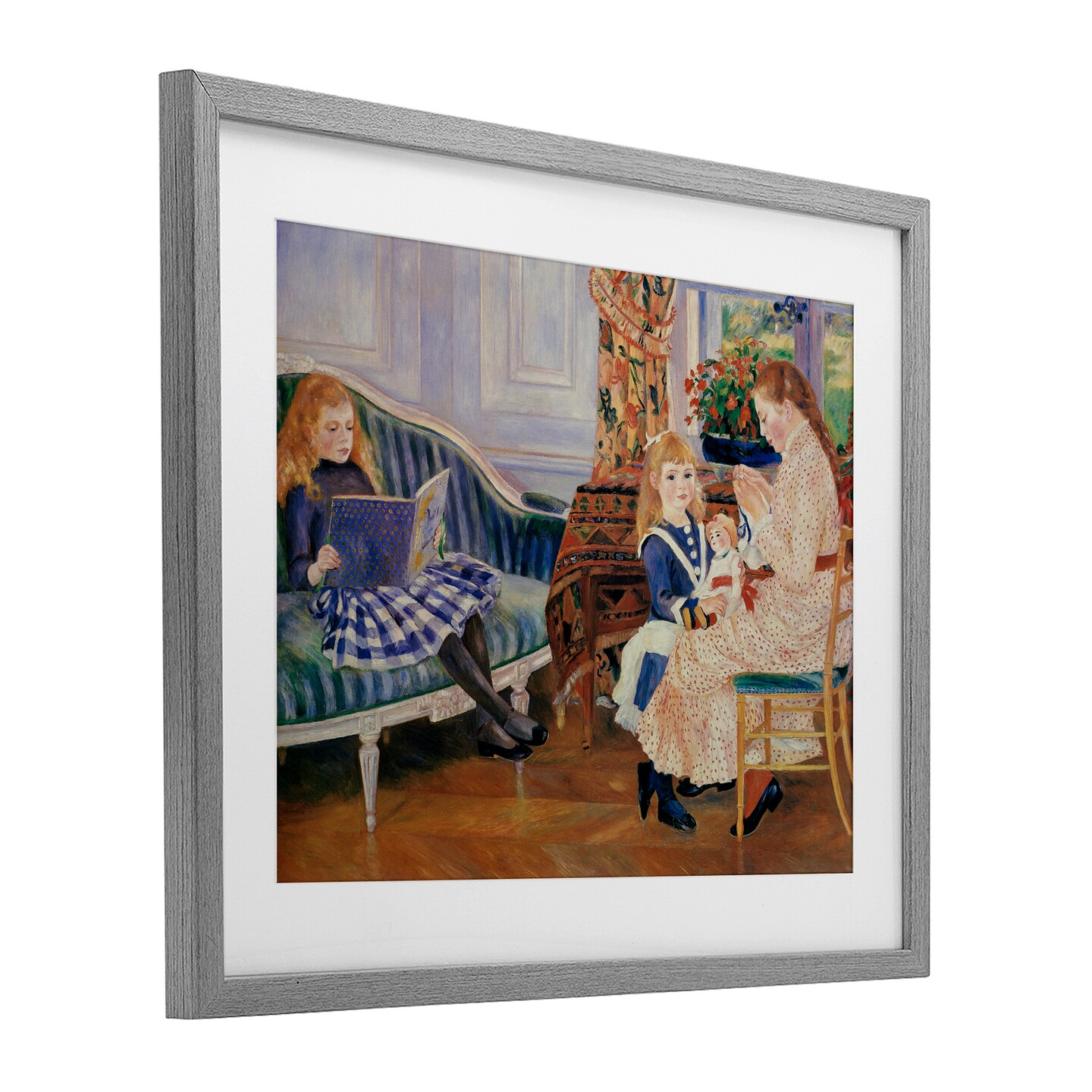 Stupell Industries Children's Afternoon at Wargemont Framed Print Under Glass, design by Marcus Jules