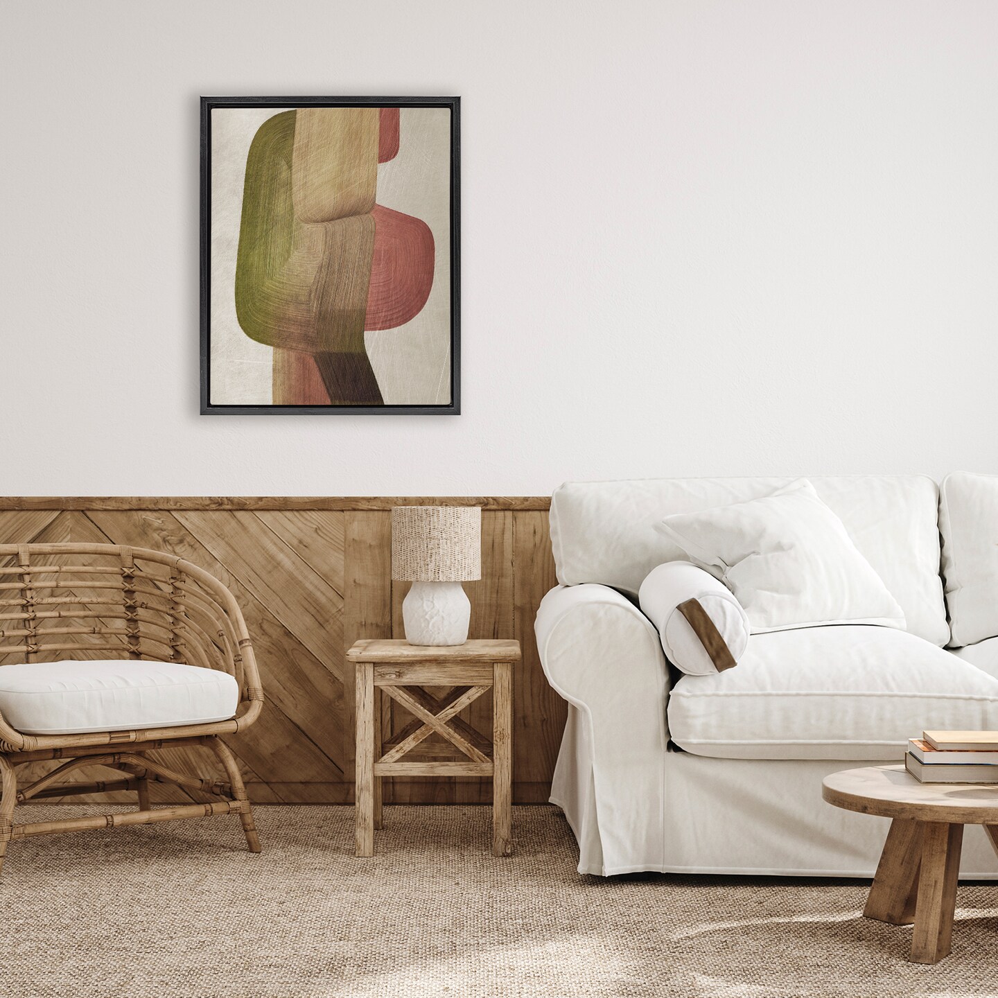 Stupell Industries Contemporary Curved Metal Brush Floating Frame, design by 1x