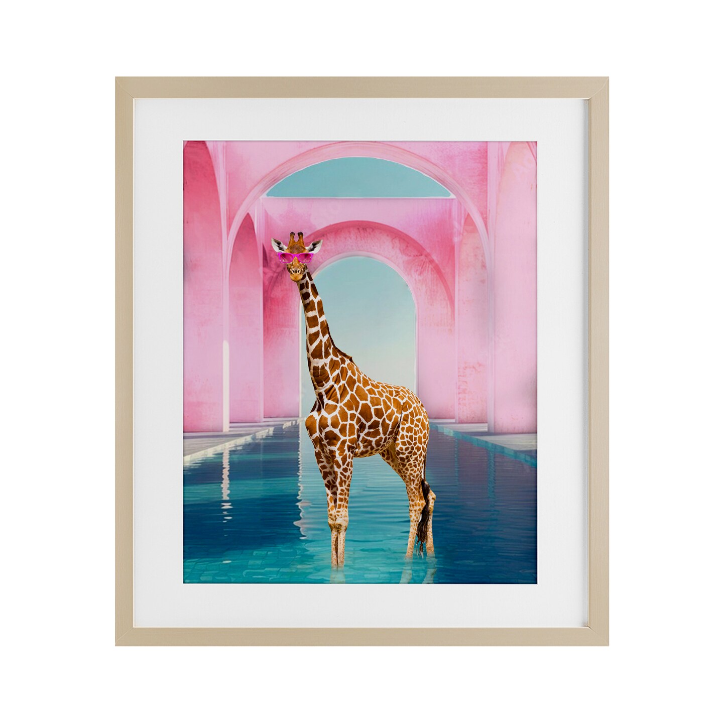 シム・シメール、【AFTERNOON GIRAFES】、希少な額装用画集より 135153567930480.jpeg