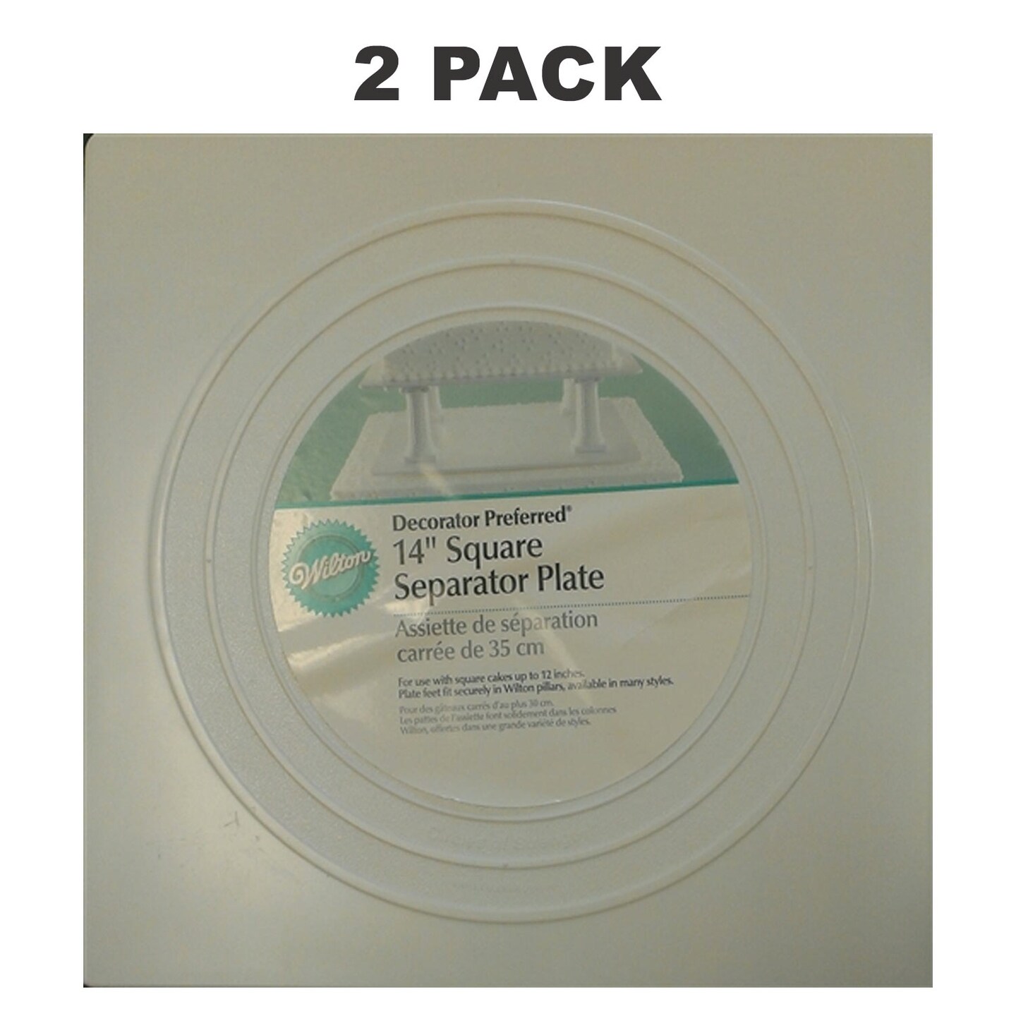 Wilton 14&#x22; Square Cake Separator Plate
