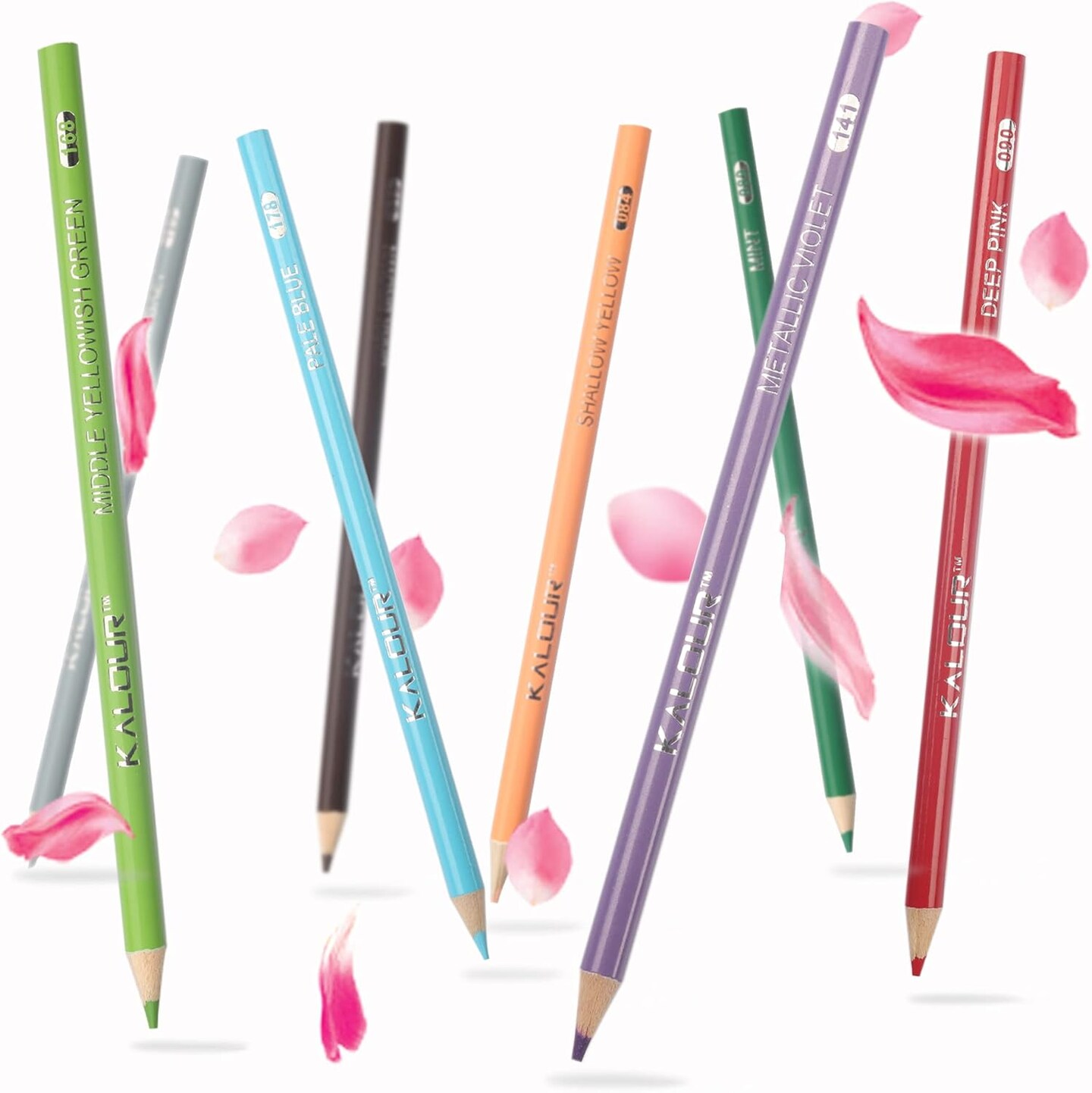 180 Colored Pencil Set for Adults Artists - Rich Pigment Soft Core -12 Metallic Pencil - Ideal for Coloring Drawing Sketching Shading Blending - Vibrant Color