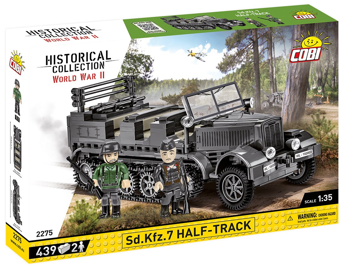 COBI Historical Collection World War II Sd.Kfz.7 / 1 &#x26; 2cm FLAKVIERLING 38 EXECUTIVE EDITION