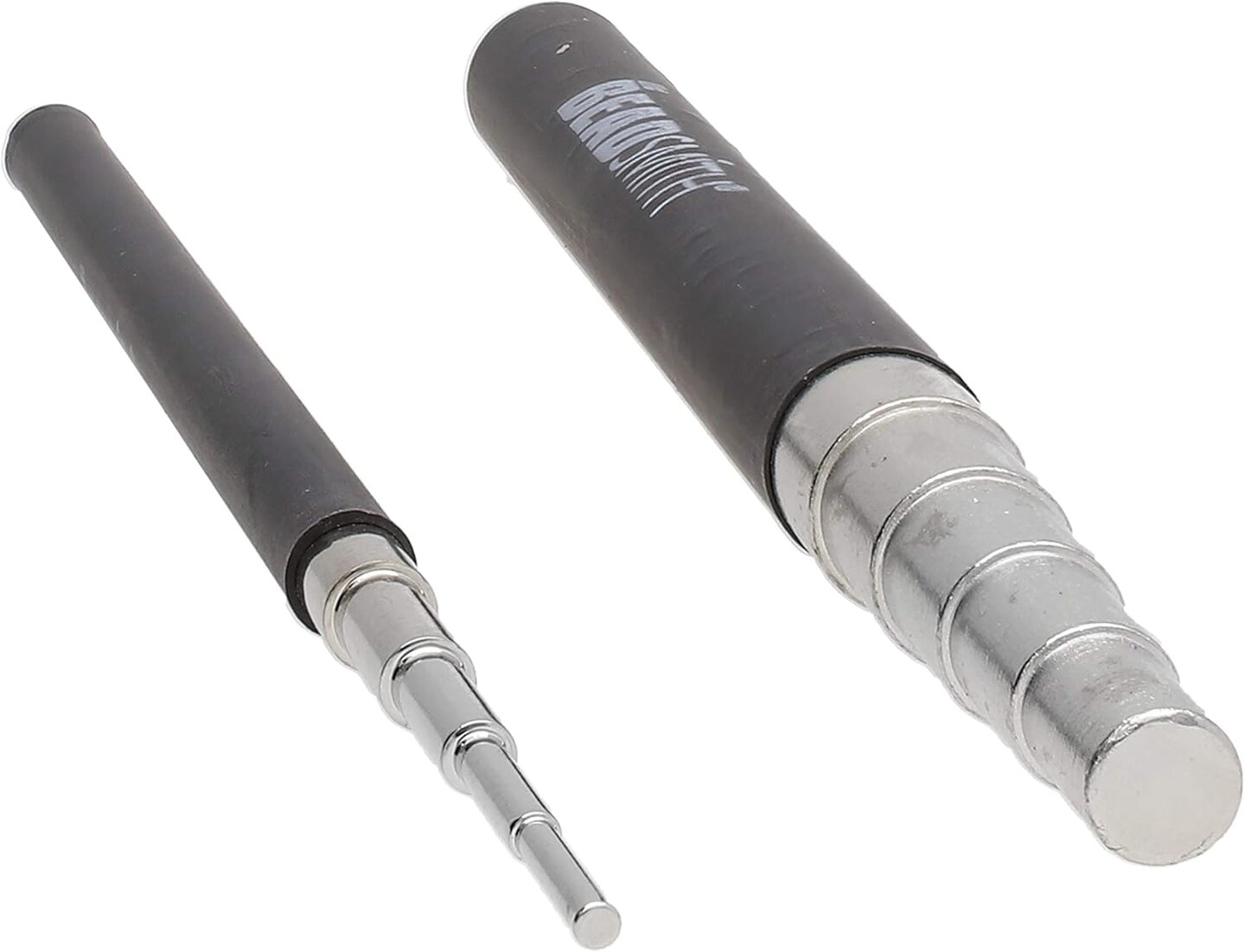 The Beadsmith 2-Piece Mandrel Set – Carbon Steel, Rubber Grip – 5.5” Long – 5 diameters per Tool - Metal Jewelry Forming Tool – Create Consistent Loops Every Time