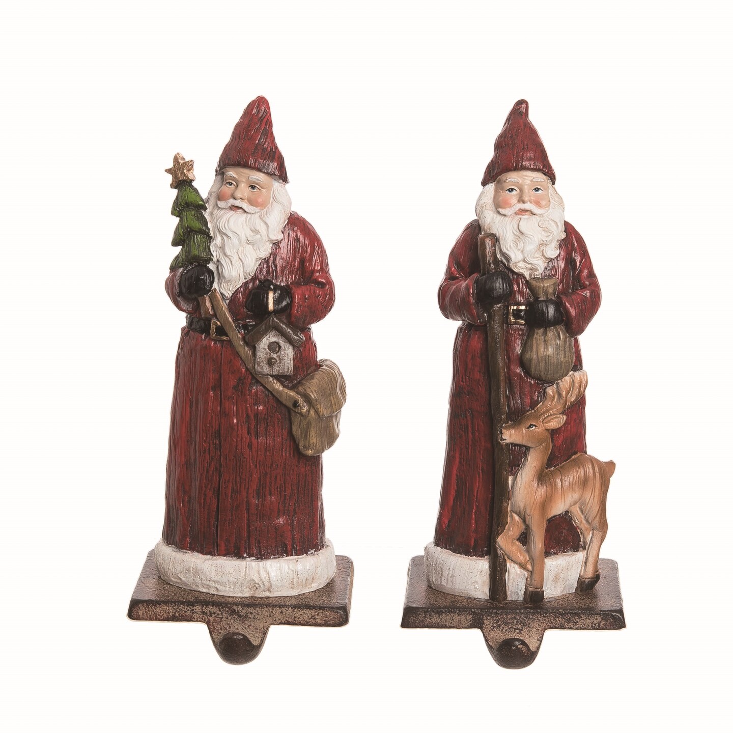 Resin Carved Santa Stocking Holder Set of Christmas Decor | Michaels