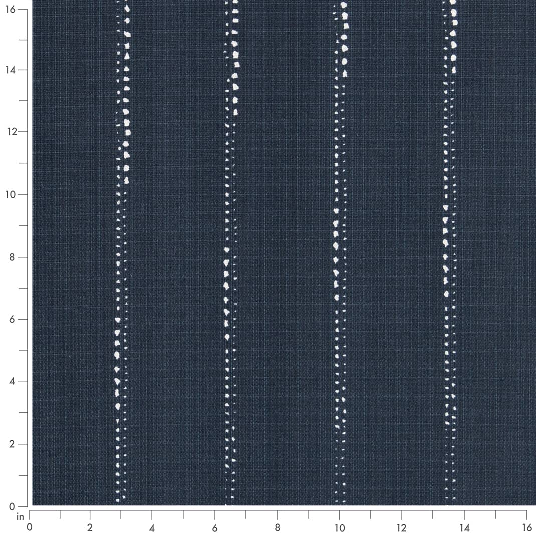 Sapphire - Blue Stripe Upholstery Fabric 54 Inches&#x22;