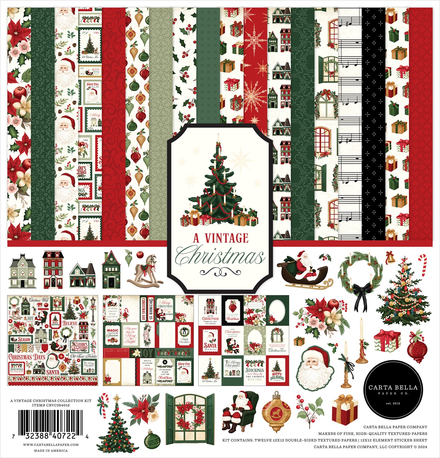 A Vintage Christmas 12x12 Collection Kit