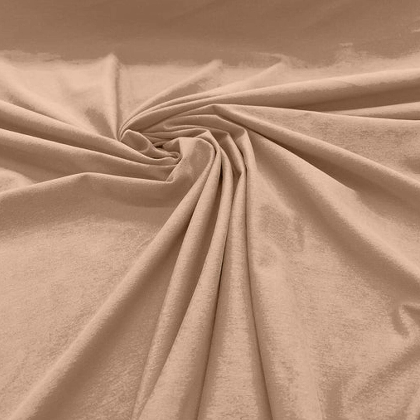 1 Yard Beige Soft Stretchy Material Cotton Spandex Jersey Knit Fabric for Sewing Apparel 60" Width