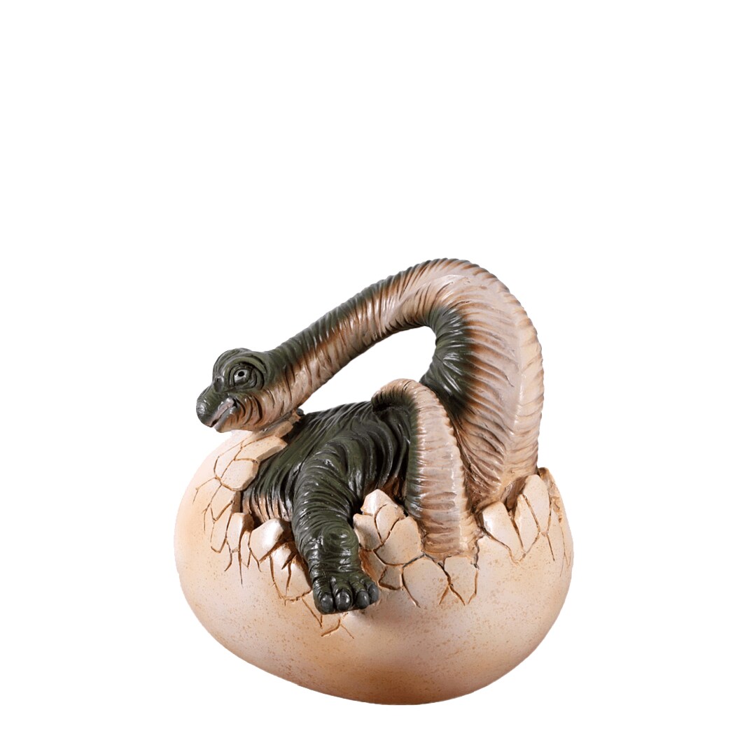 Brachiosaurus Dinosaur Egg Hatching Life Size Statue
