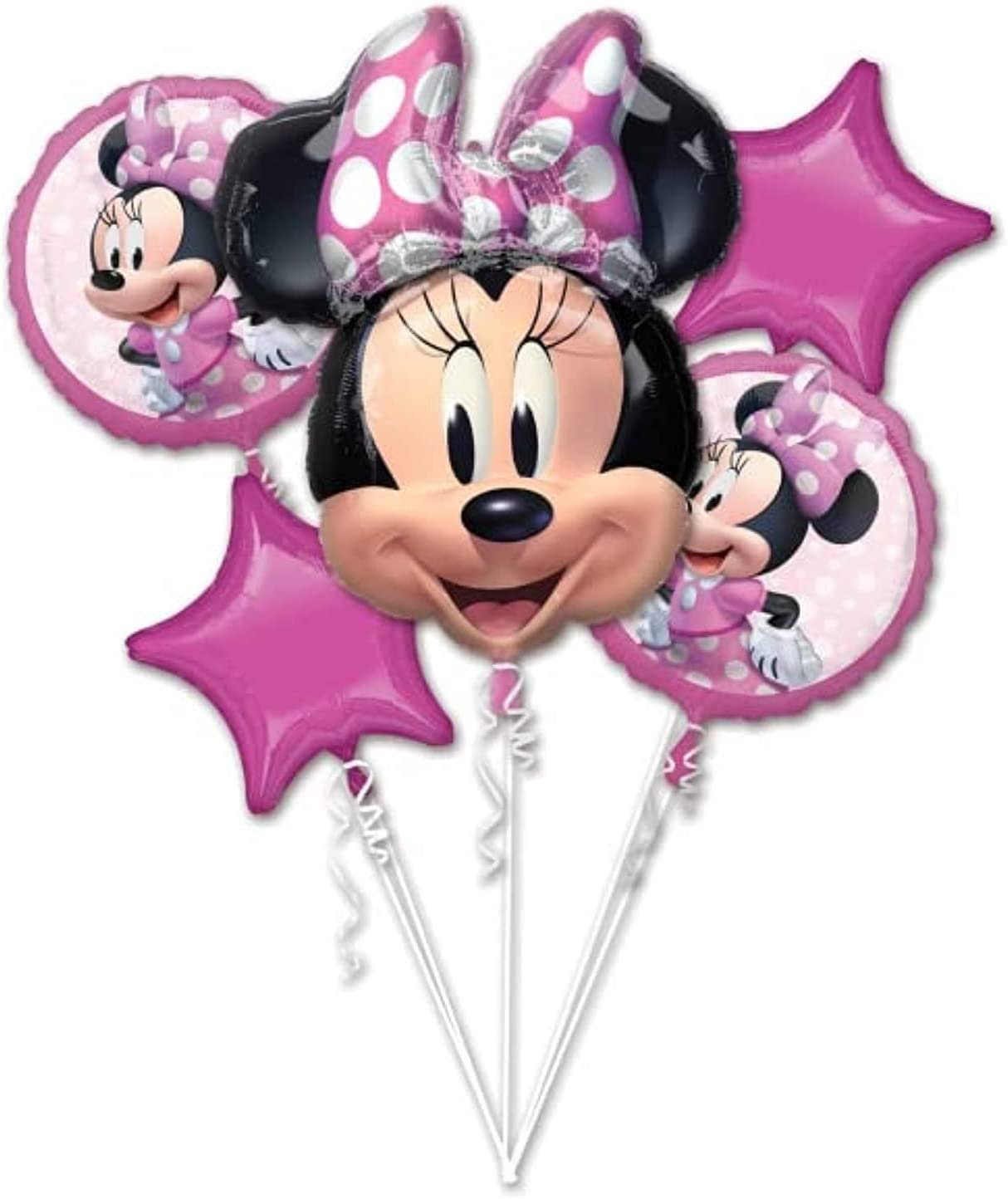 Minnie Mouse Forever Balloon Bouquet with 26&#x22; Minnie Mouse Balloon
