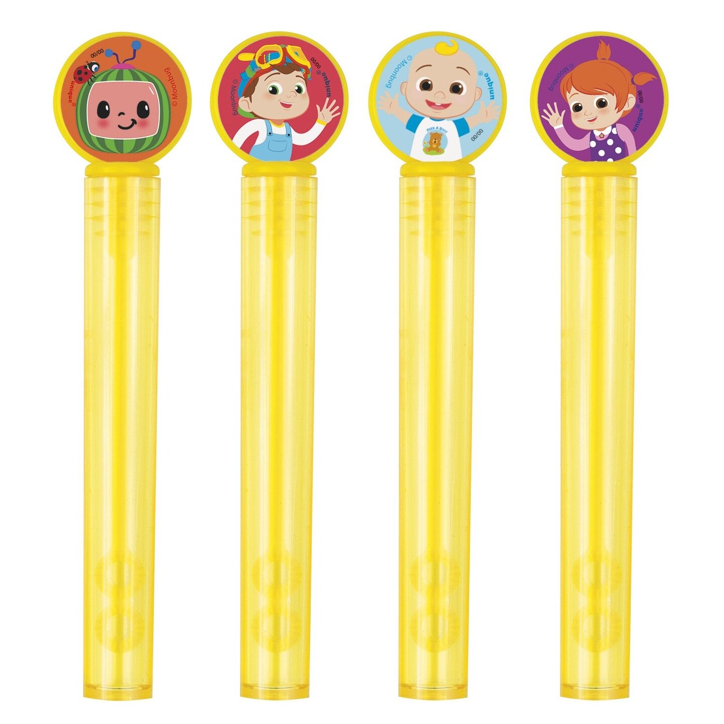 Cocomelon Bubble Tubes &#x26; Wands - 4ct