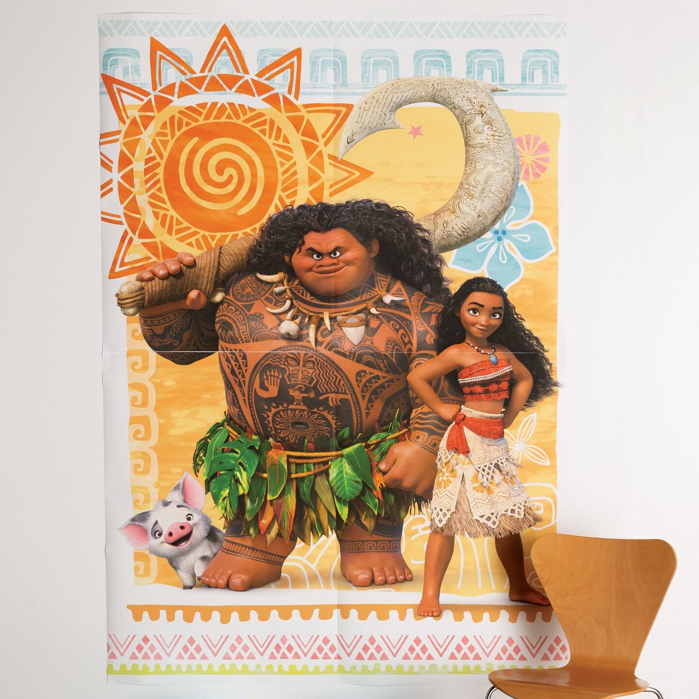 Moana Scene Setter Photo Booth Backddrop - 4ct