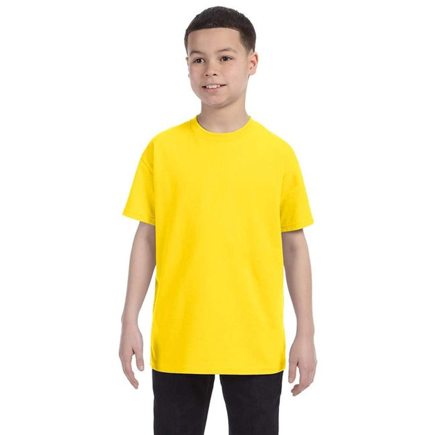 Gildan® Cotton Youth Crewneck Short Sleeve T-Shirt 6 oz 100% Cotton Classic Fit Durable Everyday Kids Tee