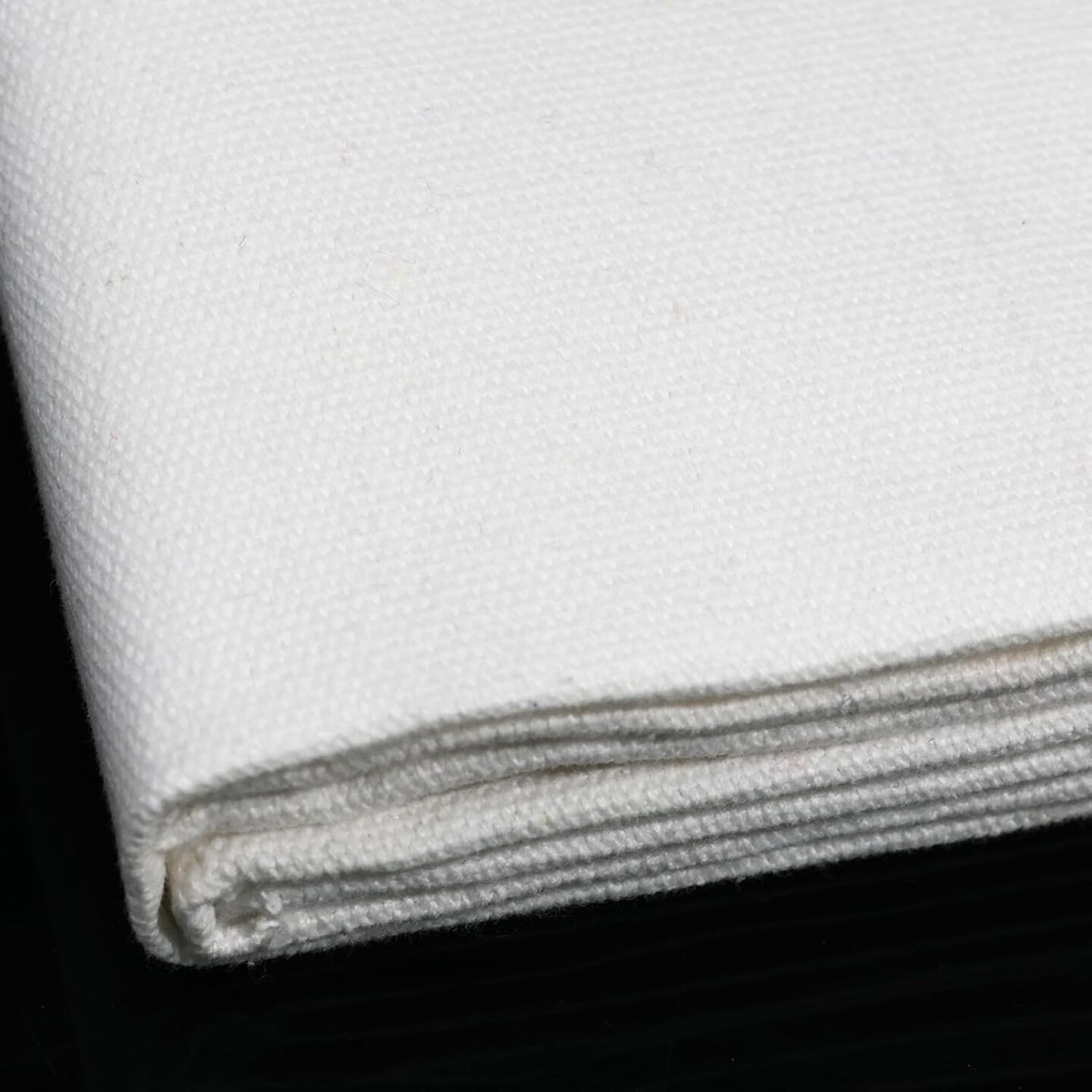 10oz Heavy Duty Cotton Canvas Fabric (60" x 40") – Thick Cotton Duck Cloth, Precut Cotton & Cotton Blend Fabric for Painting, Sewing, Crafts, Tote Bags, Embroidery & Home Decor (White)
