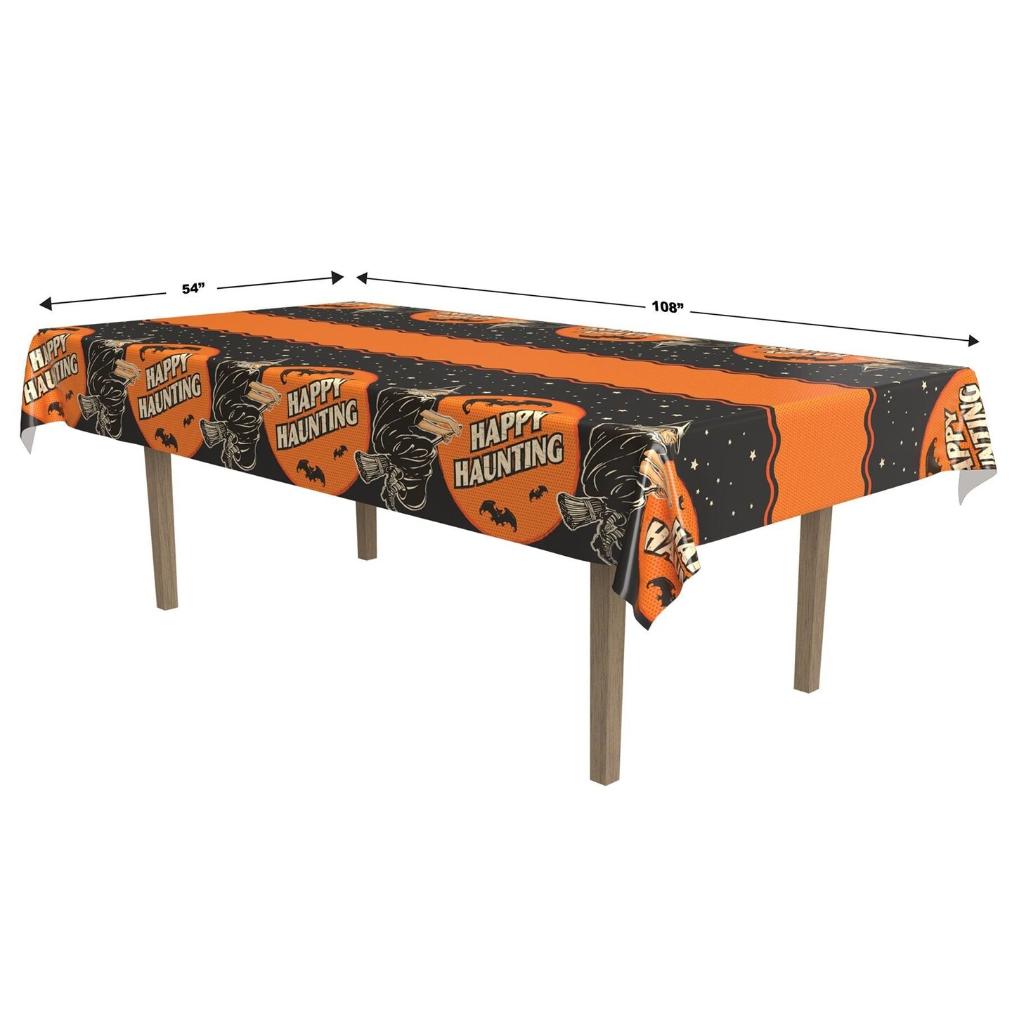 Vintage Halloween Table Cover - 54&#x22; x 108&#x22;
