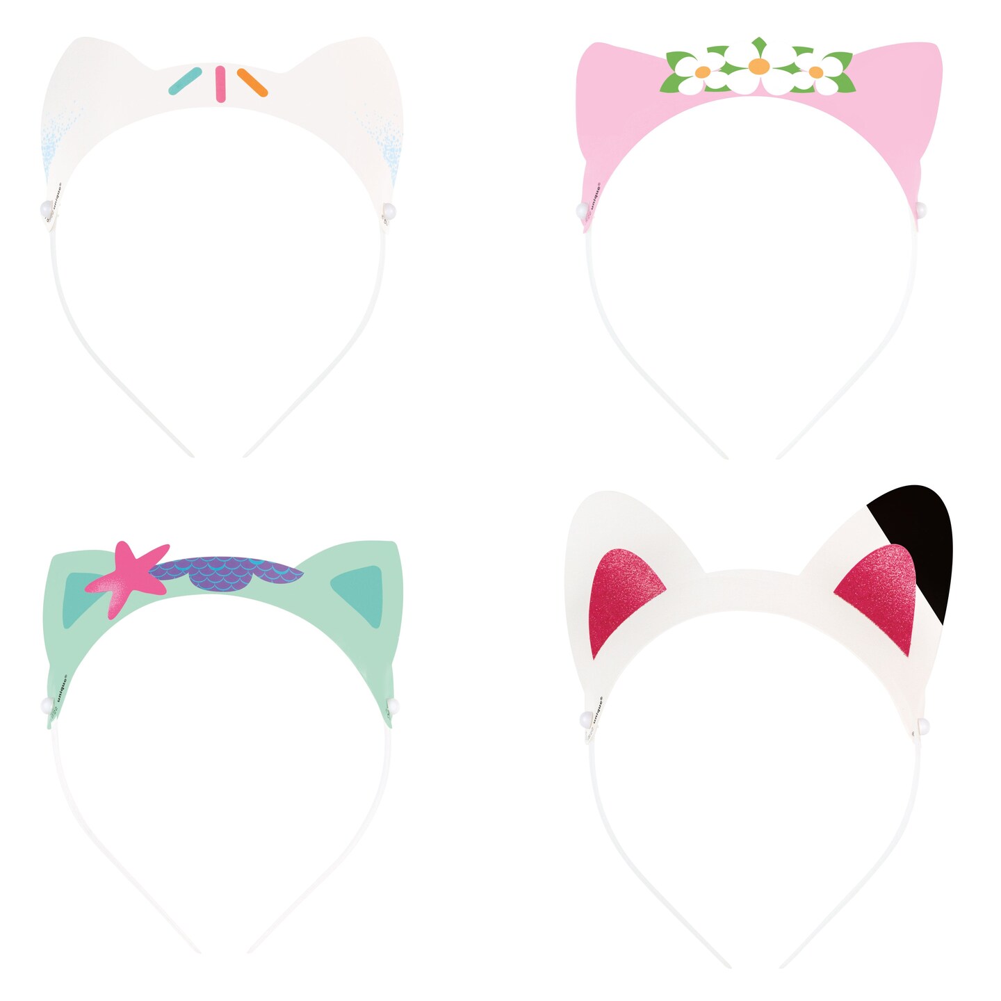 Gabby&#x27;s Dollhouse Glitter Paper Headbands  - 4ct
