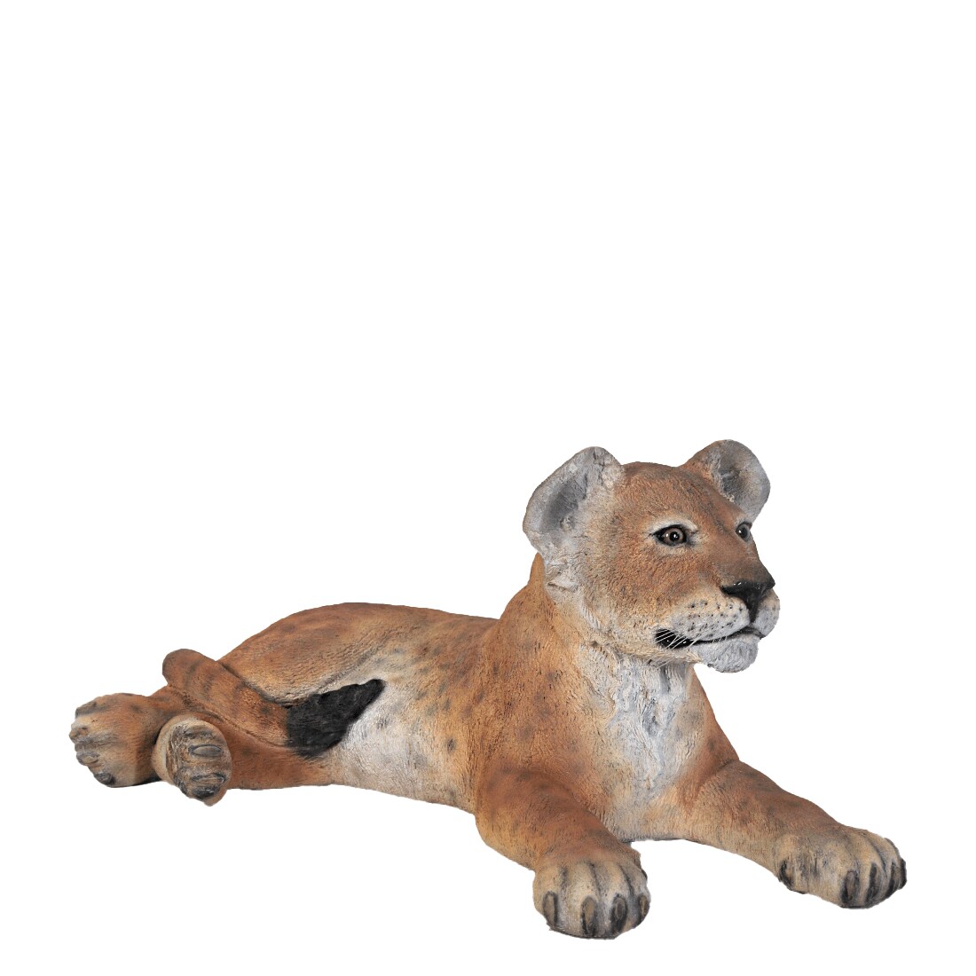 Laying Lion Cub Life Size Statue