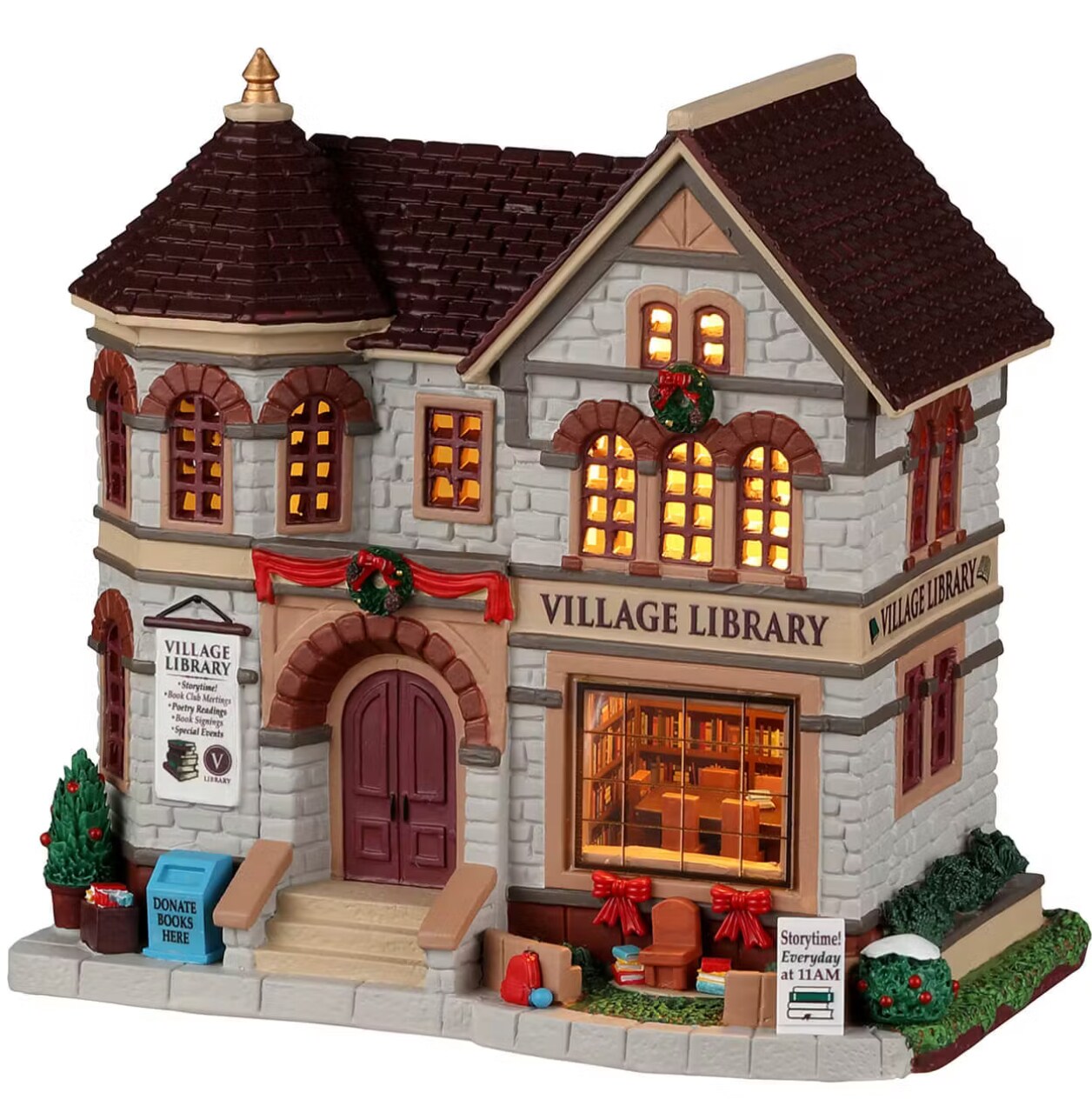 Village Library - Lemax Caddington Village