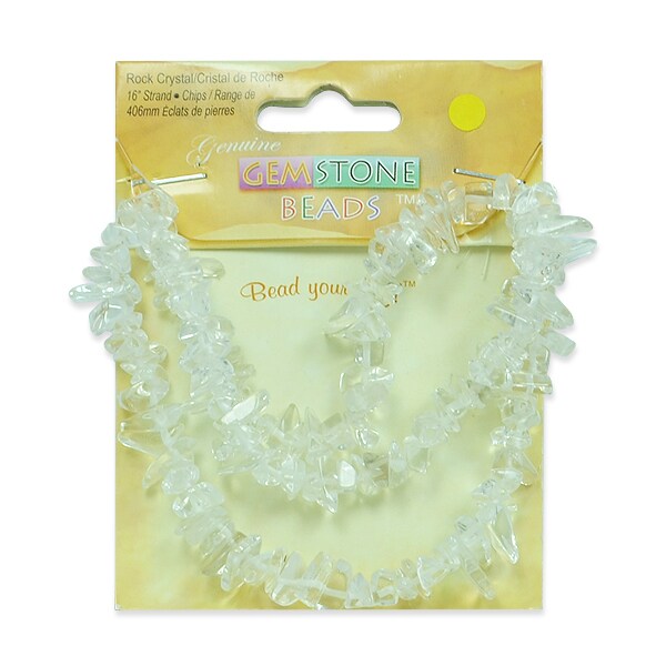 Rock  Crystal Chips - 16&#x22; Strand