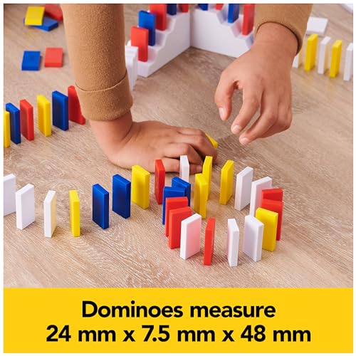 100 Pieces Neon | Kids Games for Game Night | Building Toys for Outdoor Games | Lily Hevesh Dominoes Set for Adults &#x26; Kids Ages 5+