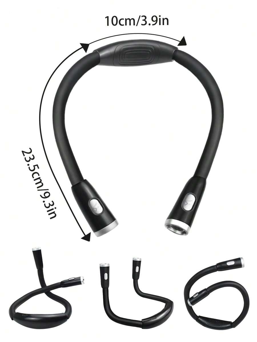 LED Neck Hanging Reading Light, USB Charging with 3 Brightness Levels