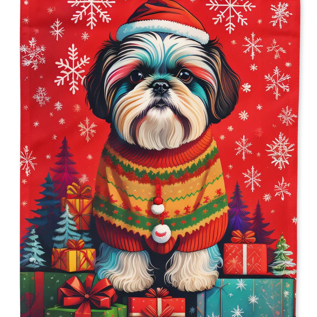 Bandiera Da Giardino Shih Tzu – Doppia Faccia – Poliestere Resistente – 28x38 Cm – Prodotta In USA - 2