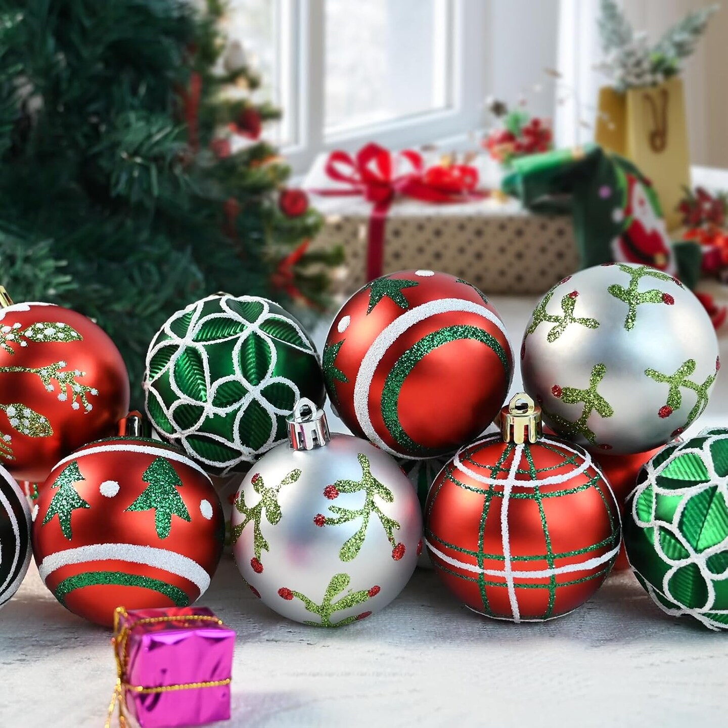 16PCS Christmas Balls Ornaments