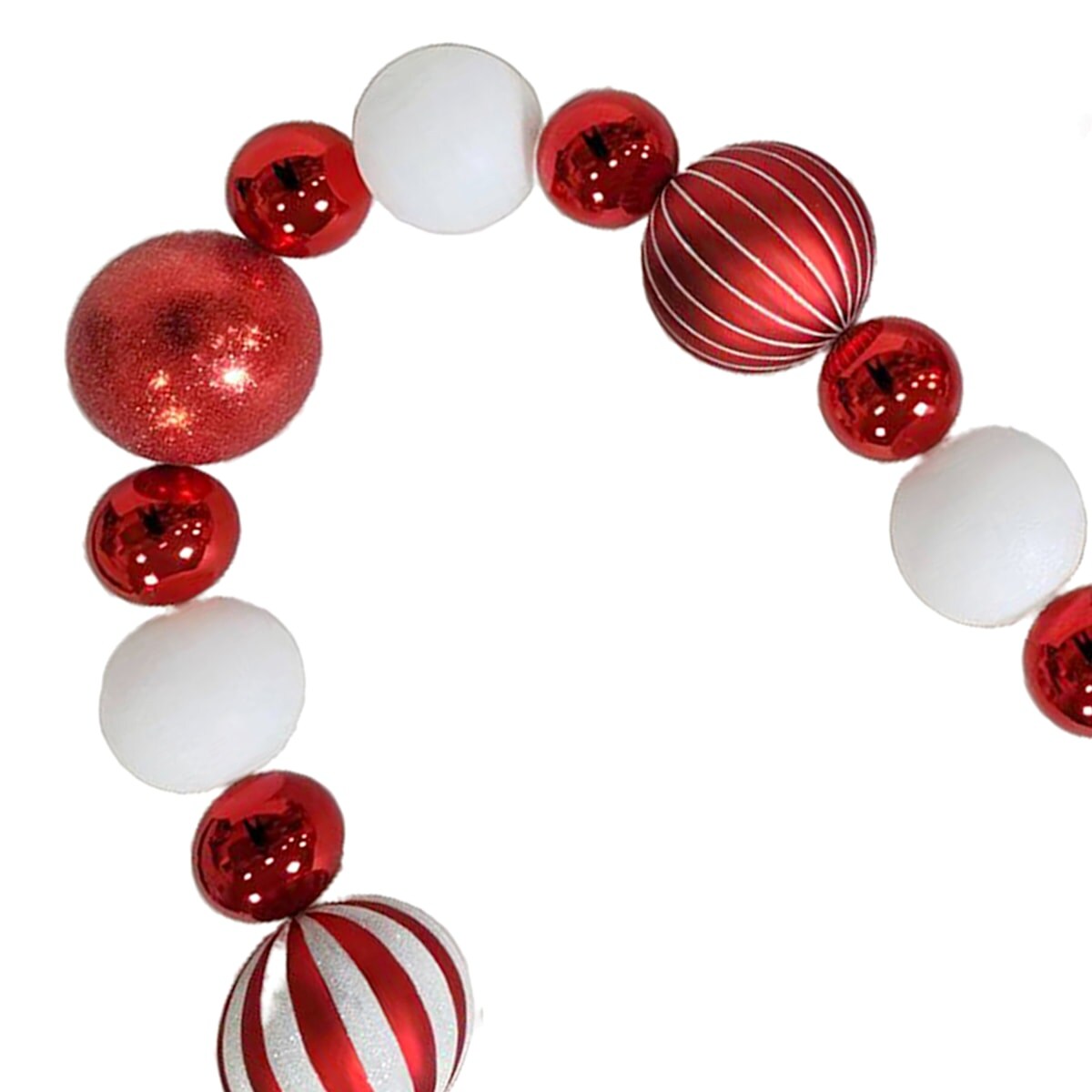 79.5″ Red & White Jumbo Shatterproof Garland – Candy Cane Christmas