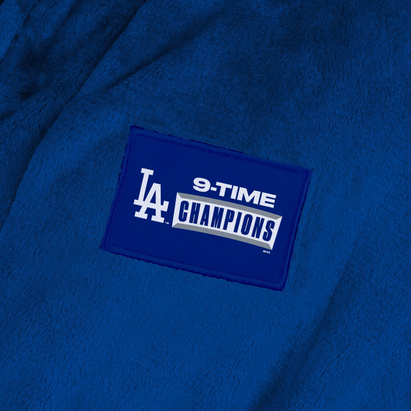 MLB Los Angeles Dodgers 2025 World Series Multi Champ Royal Blue Fuse Silk Touch Robe