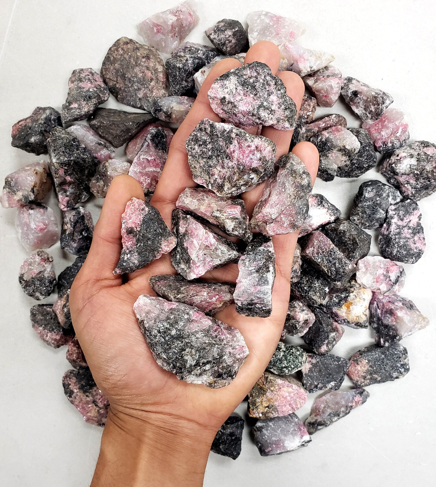 Rhodonite Crystals - Rough Stones Bulk