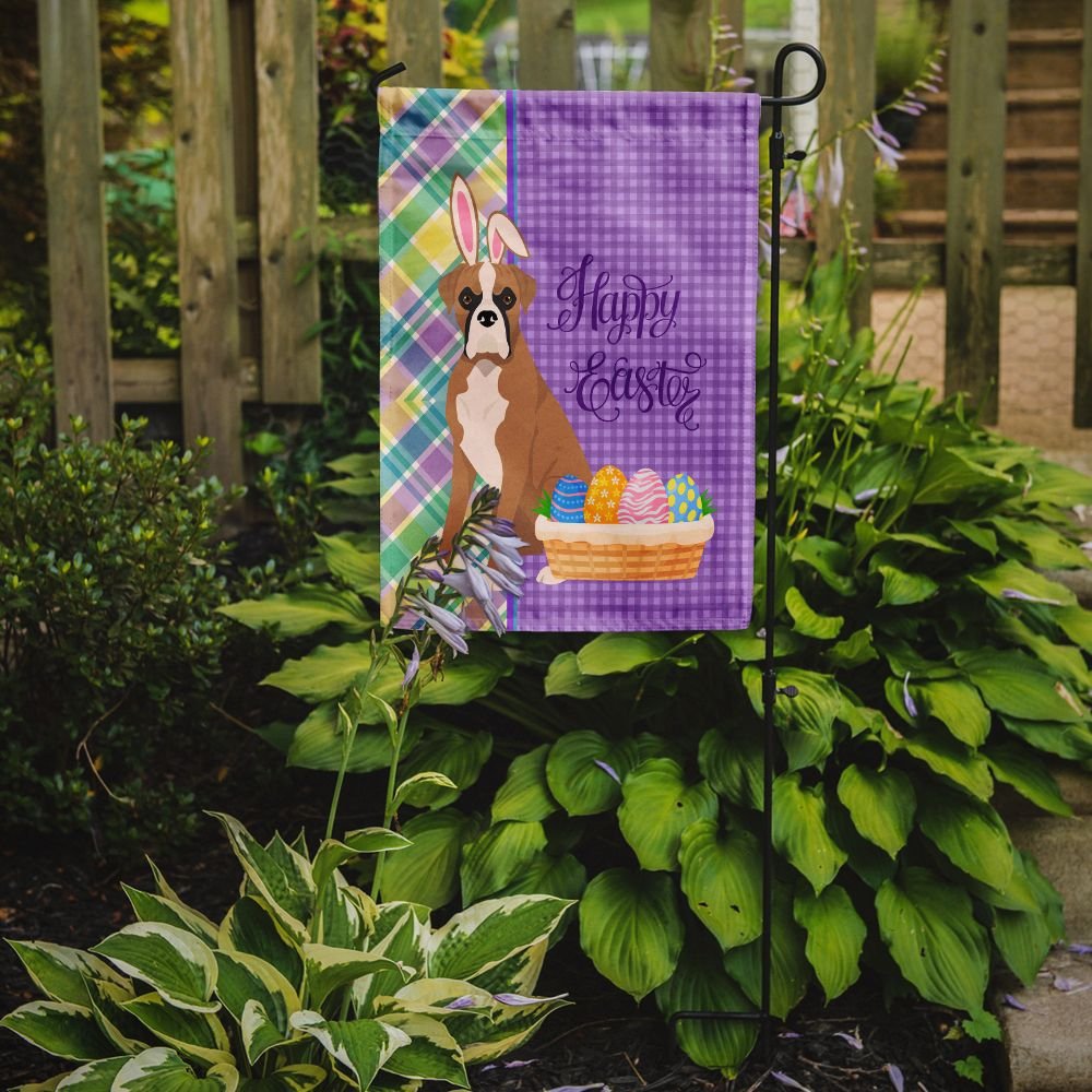 Edge Collections - 11.25" X 15.50" - Multicolor - Lovely Boxer Easter Yard Flag - 1 Piece