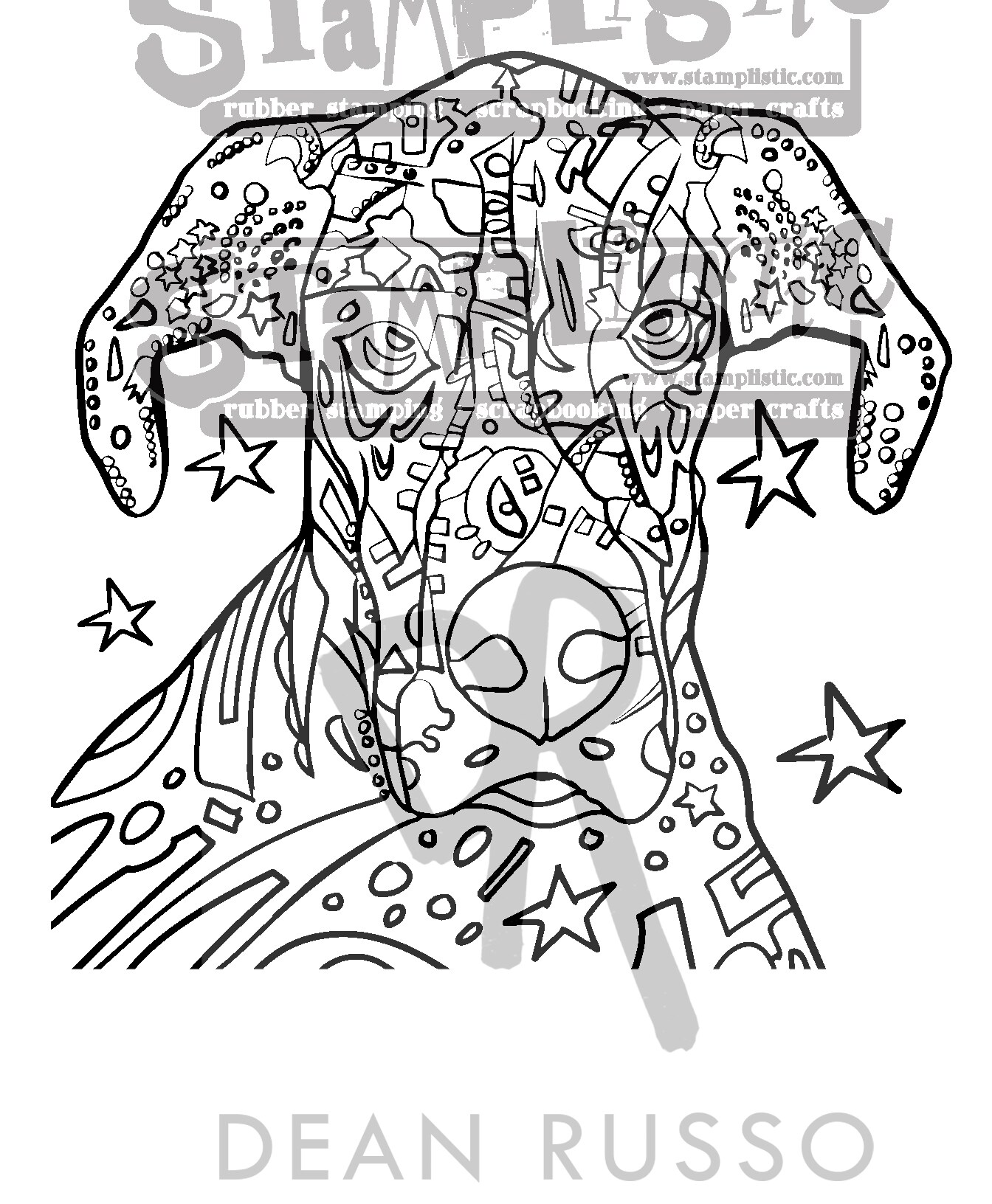 Dean Russo &#x22;Great Dane&#x22; Stamp