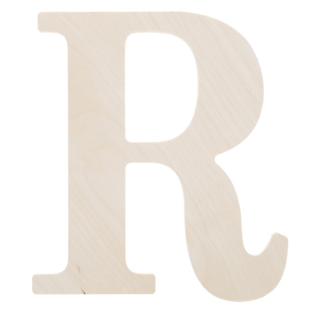 Good Wood by Leisure Arts Letter 9.5" R, Wooden Letters, Wood Letters, Wooden Letters Wall Decor, Large Wooden Letters, Wooden Letters 9.5 inch, Small Wooden Letters for Crafts