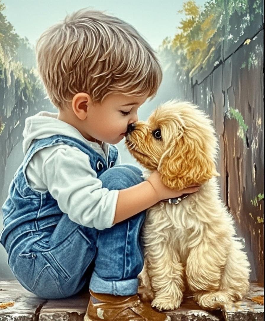 Dog Diamond Paintings Kits for Adults, Diamond Art with Dogs Full Drill Diamond Dots Paint with Diamonds Gem Arts and Crafts for Beginner Adults Home Wall Decor
