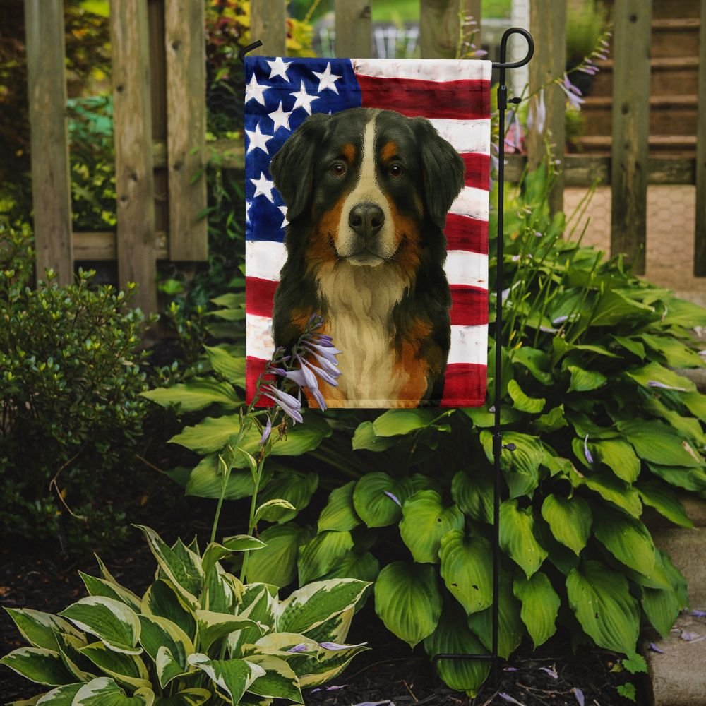 Edge Collections - 11.25" X 15.50" - Multicolor - Bernese Mountain Dog American Garden Flag - 1 Piece