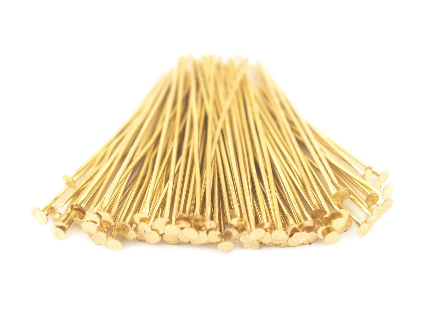 The Bead Chest Gold 21 Gauge 1.5 Inch Head Pins (Approx 100 pieces)