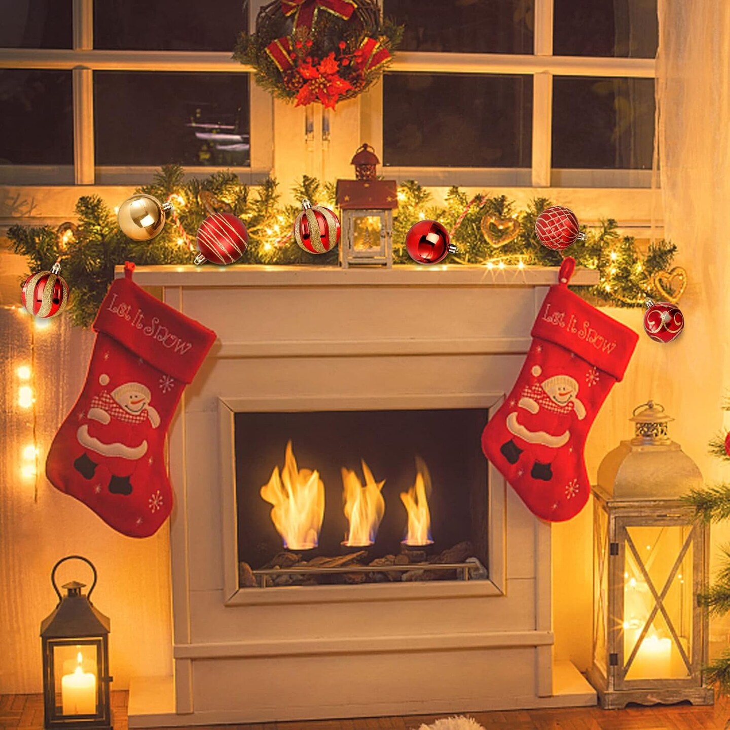 30pcs Christmas Tree Ball Ornaments Set