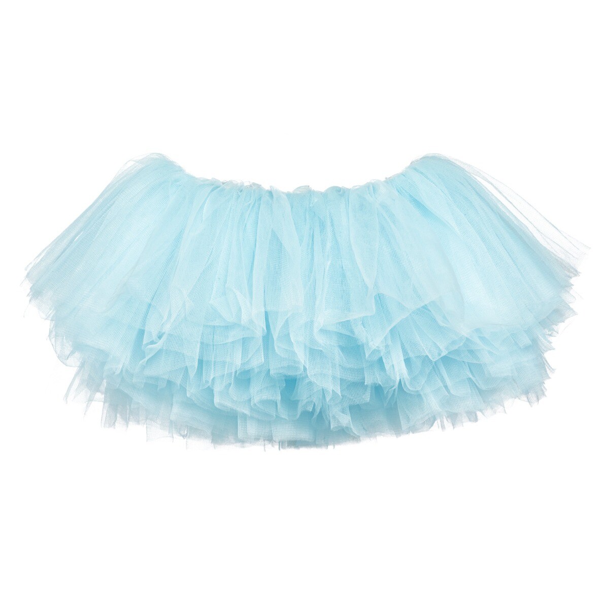 Big Girls Tutu 10-Layer Short Ballet Light Blue