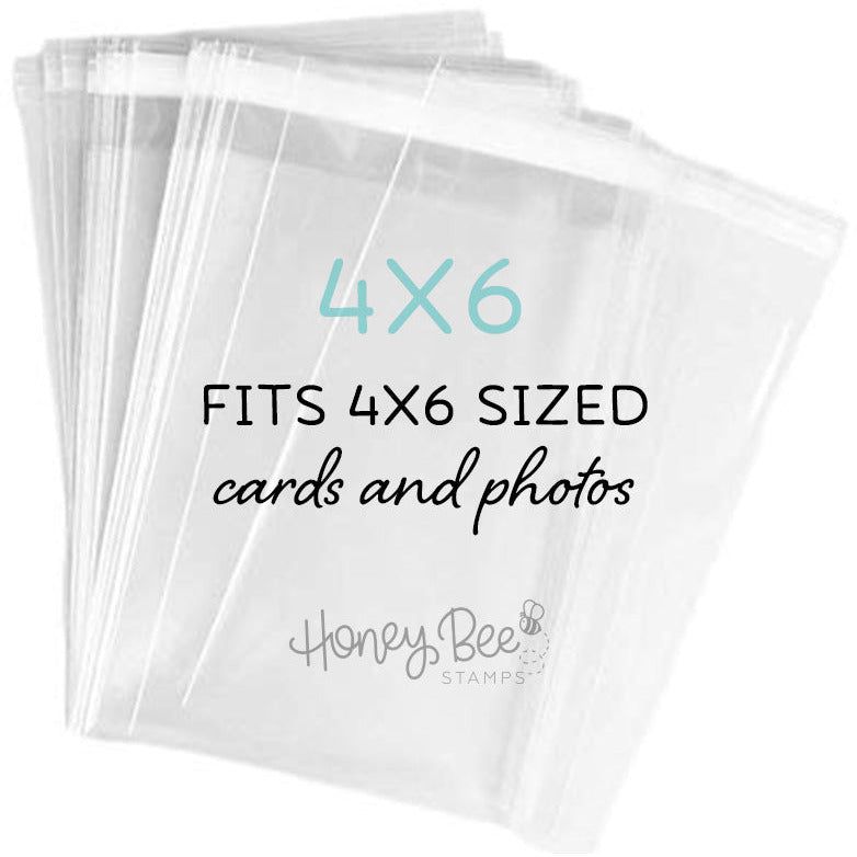 4&#x22;x6&#x22; Crystal Clear Cello Bags 100 Pk For Cards, Projects and Treats 4 1/4&#x22; x 6 1/8&#x22;