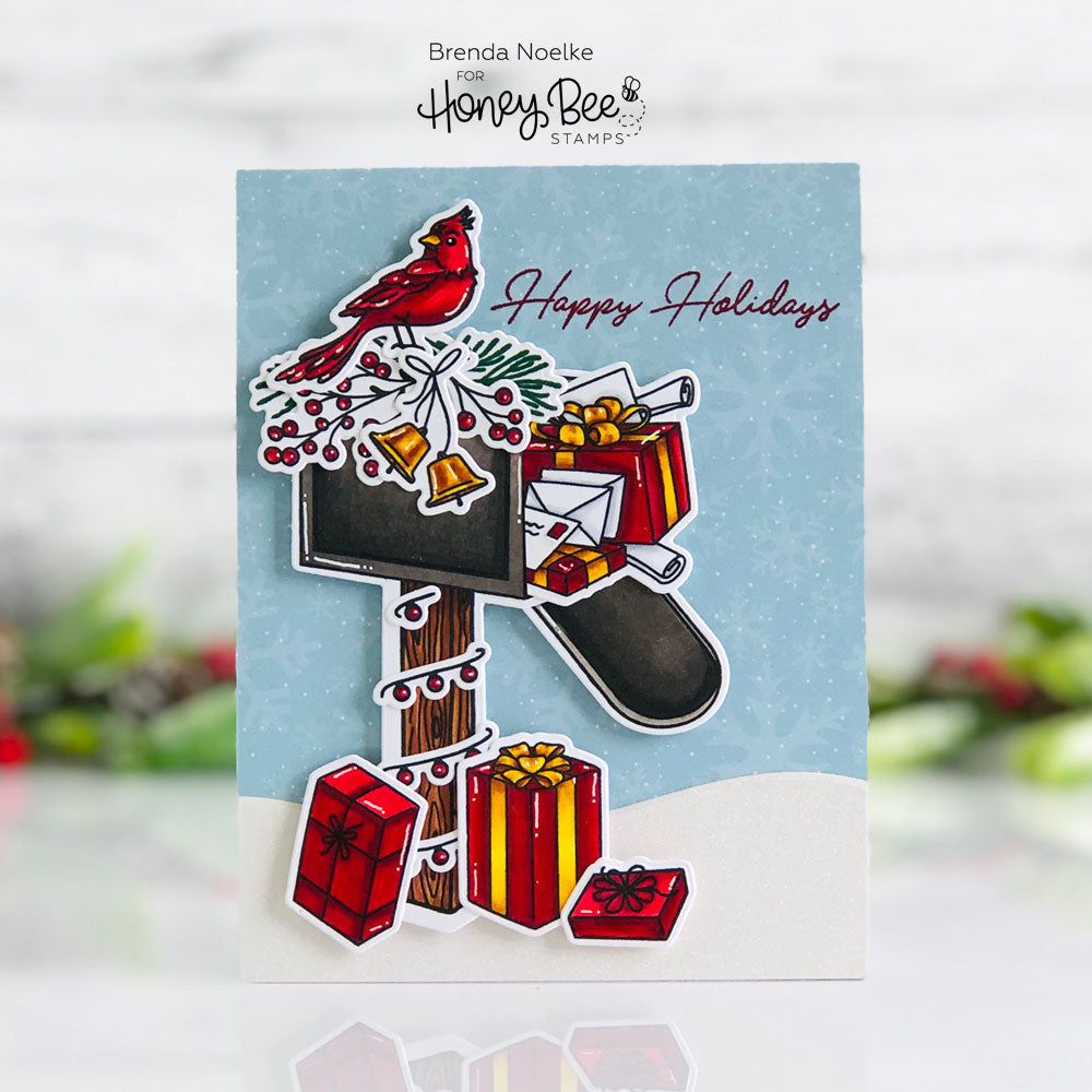 Inside: Holiday Sentiments - Honey Cuts - Coordinating Dies