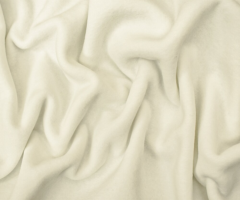 Off-White Polyester Heavy Weight Polartec Wind Pro Knit Fabric By the Yard