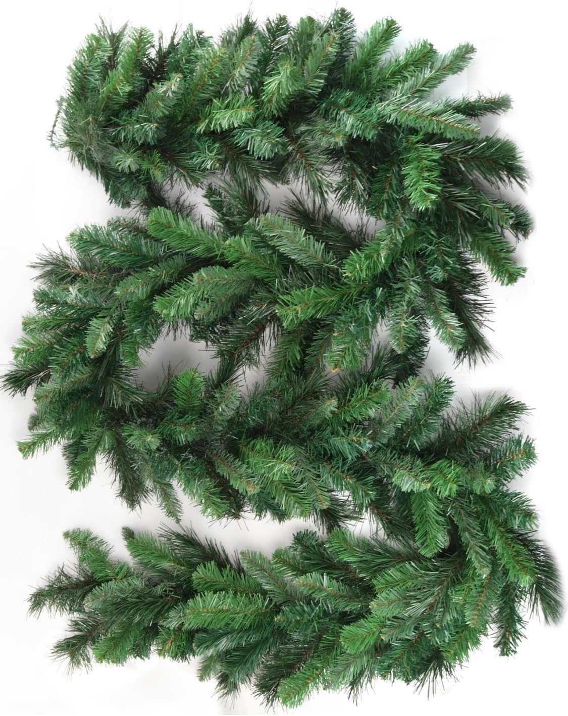 12-Pack: 9ft Deluxe Evergreen Garland with 190 Tips by Floral Home&#xAE;, Floral Home by Artificial Flowers