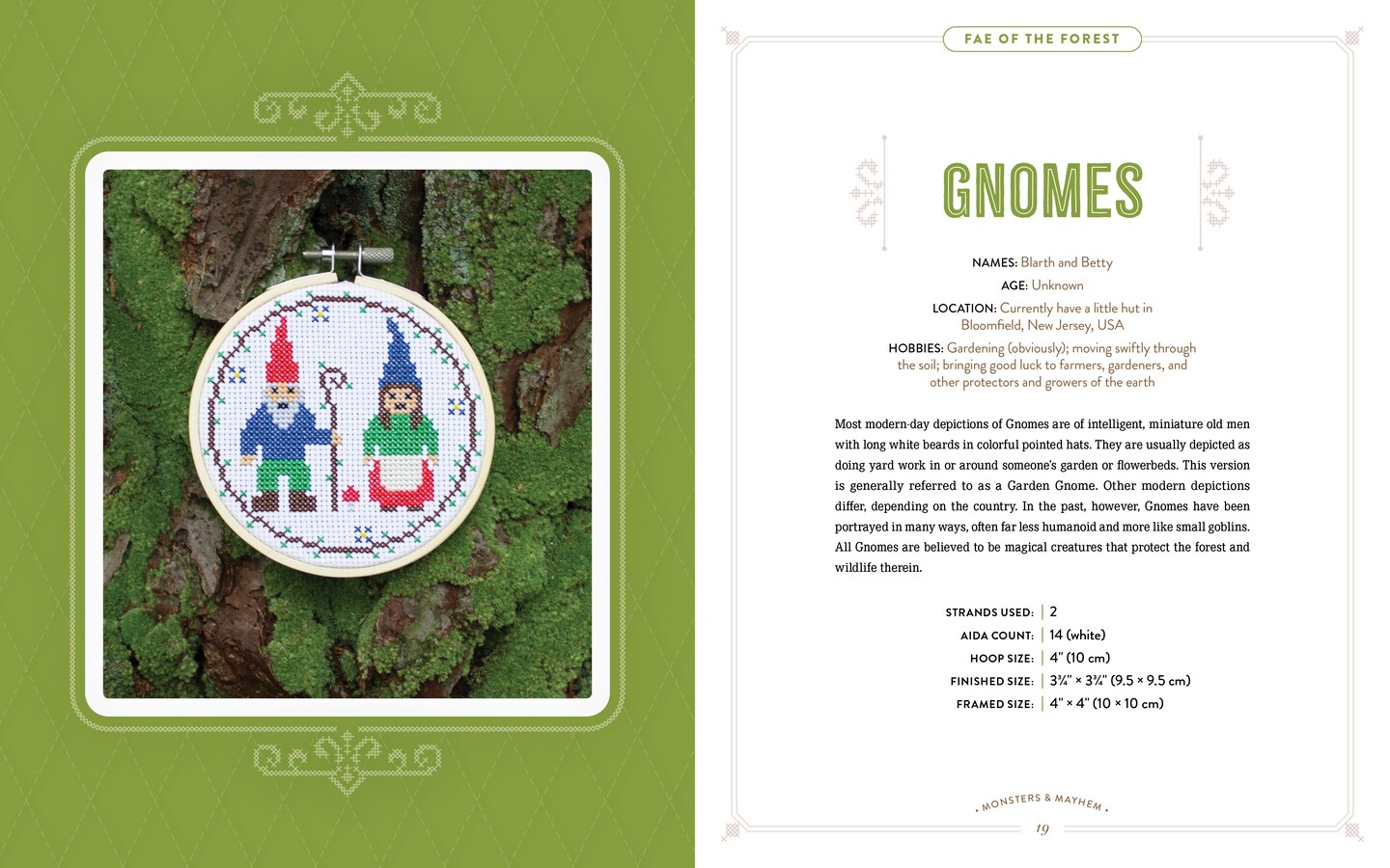 Monsters and Mayhem in Cross-Stitch: Designs and Instructions for 25 Creatures and Cryptids