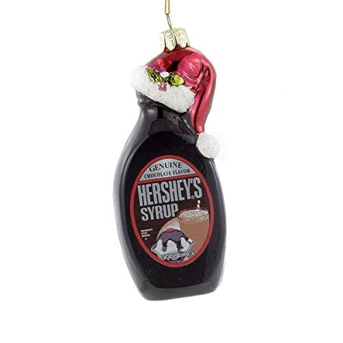 Glass Hershey&#x27;s Syrup Bottle Ornament