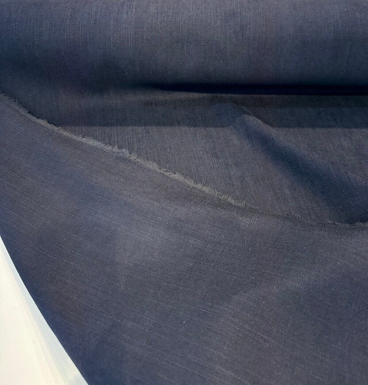 1 Yard Sawyer Blue Midnight Italian Upholstery Drapery Fabric