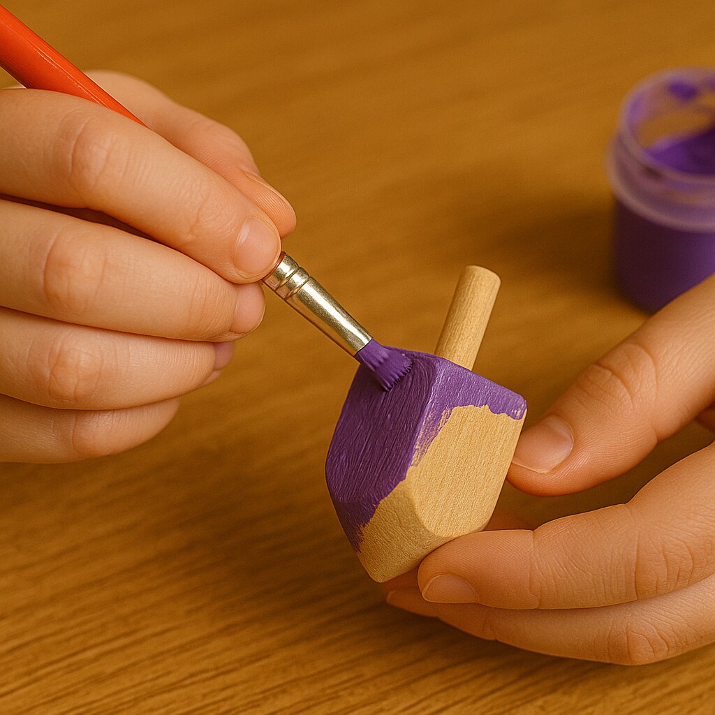 Unpainted Wooden Dreidel Craft Kit, 10 Pack – DIY Chanukah & Hanukkah Painting Activity