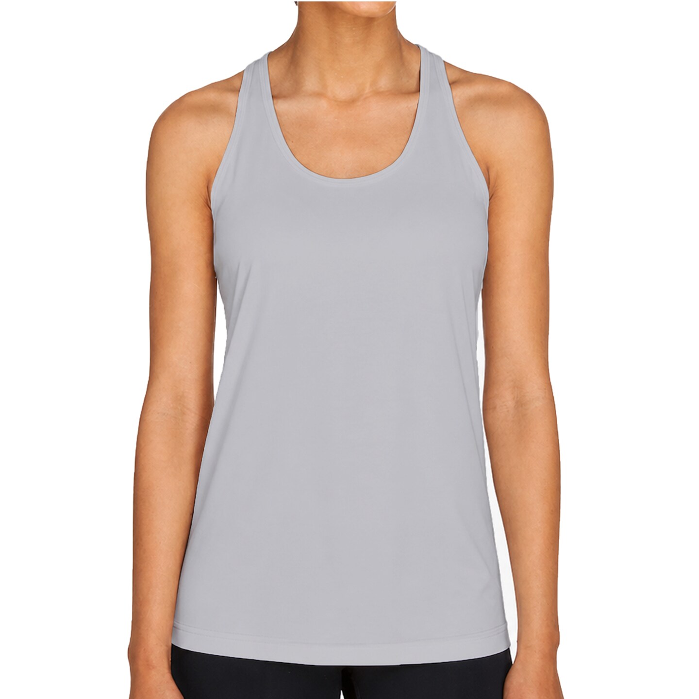 Team 365 Women's Zone Performance Racerback Tank, Athletic Gym Polyester Tank Top